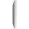 Ekena Millwork Vertical Surface Mount PVC Gable Vent: Non-Functional, w/ 3-1/2"W x 1"P Standard Frame, 18"W x 14"H GVPVE18X1401SN - alternate 3